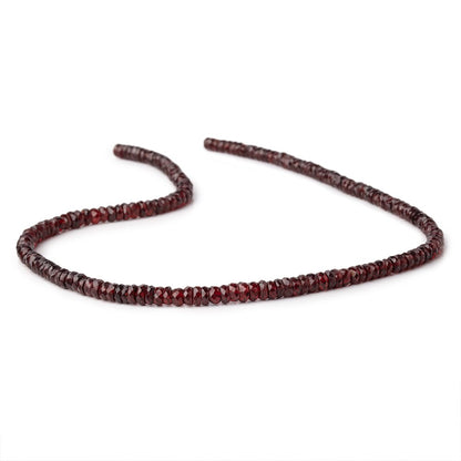 4.5-5.5mm Mozambique Garnet Faceted Heishi Beads 16 inch 175 pieces