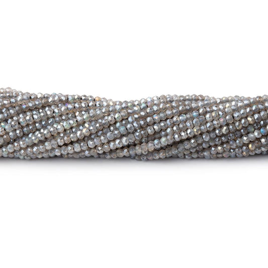 2mm Mystic Labradorite Micro Faceted Rondelle Beads 13 inch 200 pieces