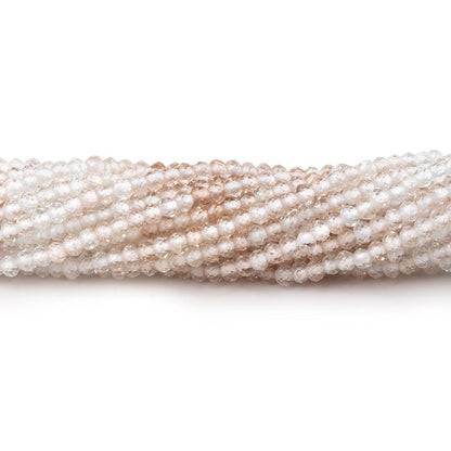 2.5mm Shaded Topaz Micro Faceted Rondelle Beads 13 inch 154 pieces AA