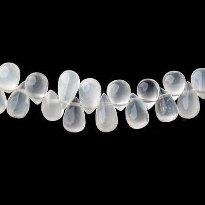 6x4-10x5mm Ceylon Moonstone plain tear drop 8 inch 55 Beads