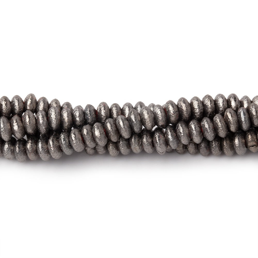 4mm Brushed Disc Beads