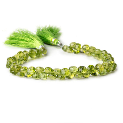 5-6mm Peridot Faceted Candy Kiss Beads 8.5 inch 82 pieces