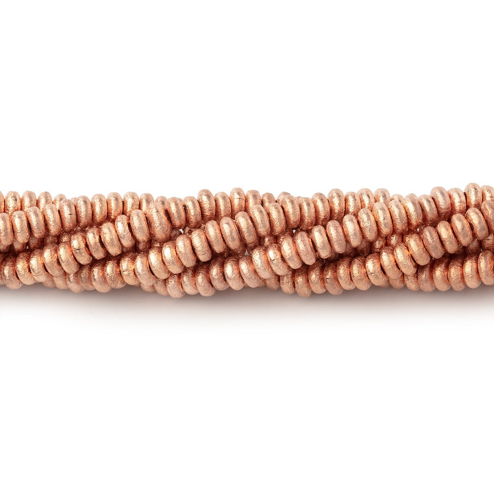 3mm Brushed Disc Beads