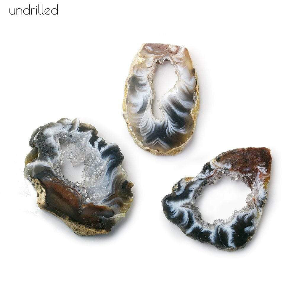 35x25mm Multi Color Occo Agate Slice Bead 1 piece