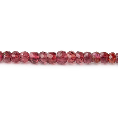 2-4mm Red Spinel Faceted Rondelle Beads 16 inch 225 pieces