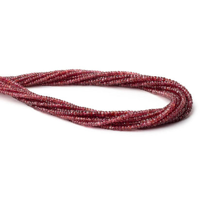 2-4mm Red Spinel Faceted Rondelle Beads 16 inch 225 pieces