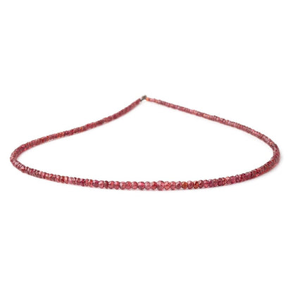 2-4mm Red Spinel Faceted Rondelle Beads 16 inch 225 pieces