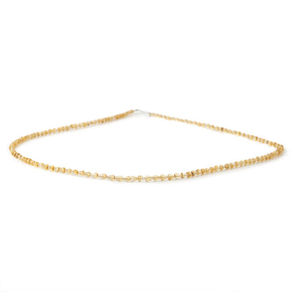 3x2.5-4x3mm Citrine Straight Drilled Faceted Tear Drop 18 inch 130 Beads