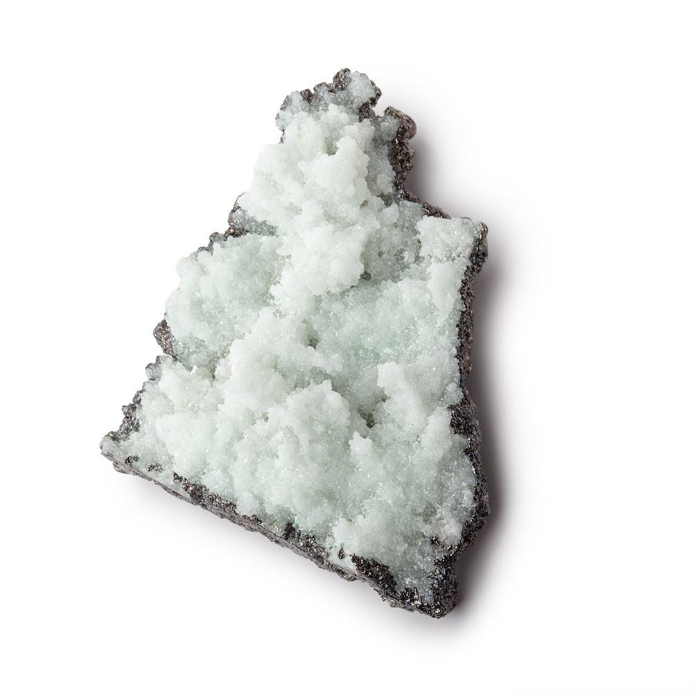 42x36mm Black Gold Leafed Mineral Crystal Pendant 1 piece