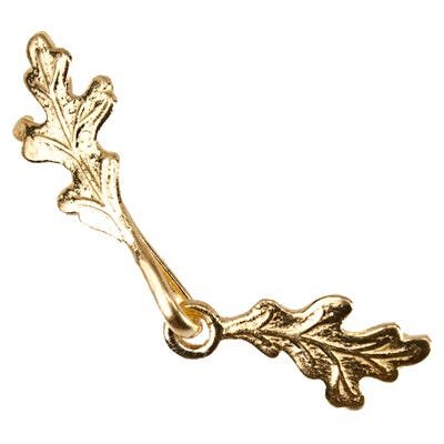 42x9mm Vermeil Clasp Oak Leaves 1 piece
