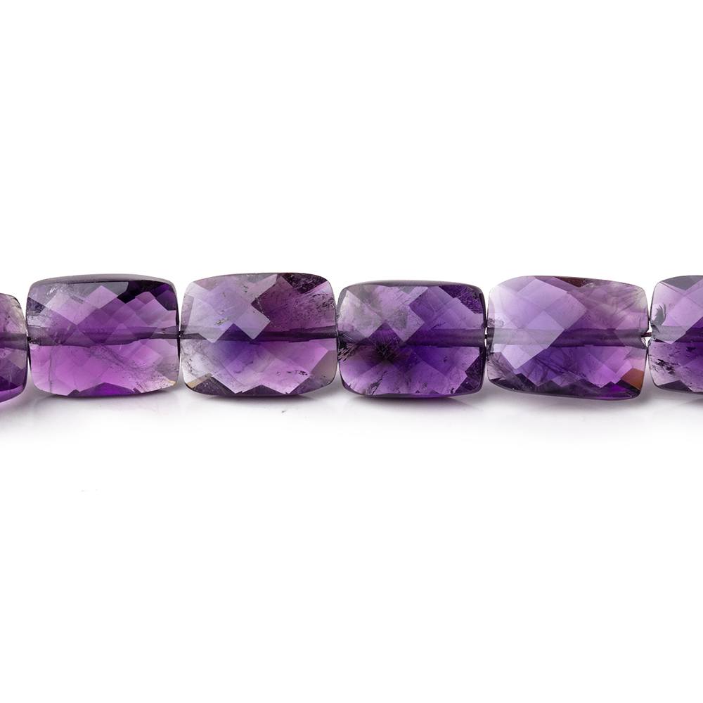 9.5-11mm Amethyst Faceted Rectangle Beads 16 inch 39 pieces
