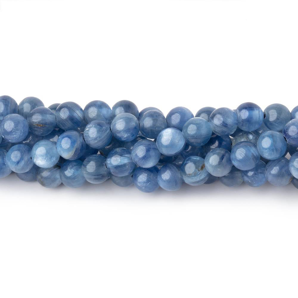 4mm Blue Kyanite Plain Round Beads 16 inch 100 pieces