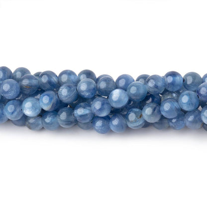 4mm Blue Kyanite Plain Round Beads 16 inch 100 pieces