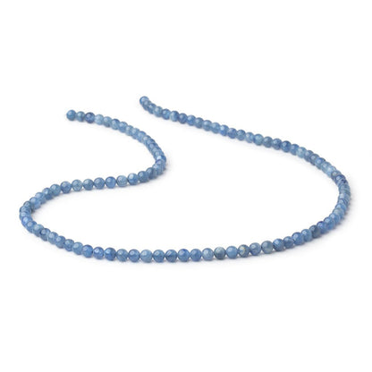 4mm Blue Kyanite Plain Round Beads 16 inch 100 pieces
