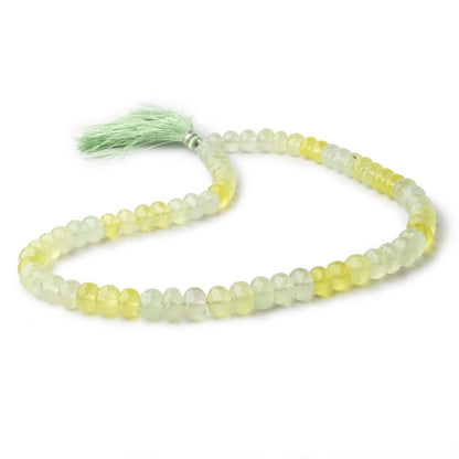7-11mm Prehnite Faceted Rondelle Beads 16 inch 63 pieces