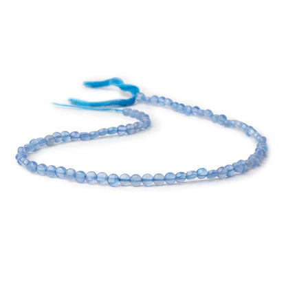 4.3mm Santorini Blue Chalcedony Checkerboard Faceted Calibrated Coins 12.5 inch 78 Beads