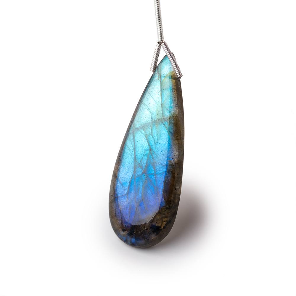 43x16x7mm Labradorite Plain Pear Pendant 1 AAA Focal