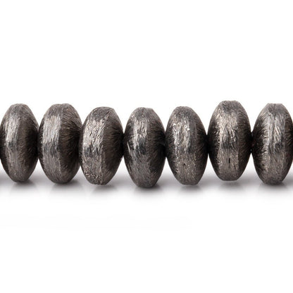 8mm Brushed Puffy Disc Beads