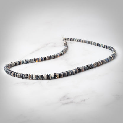 3.5-6mm Australian Opal plain rondelles 18 inch 200 beads A