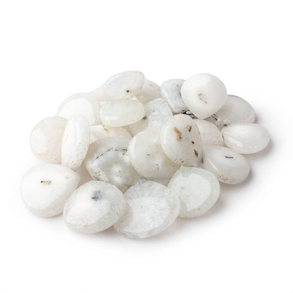 18-28mm Peacock Solar Quartz Plain Heart Beads 7 inch 22 pieces