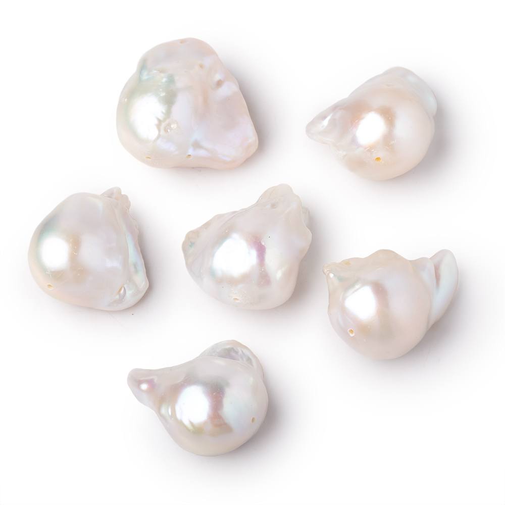25x16-30x17mm White Ultra Baroque Freshwater Pearl Focal 1 piece AA