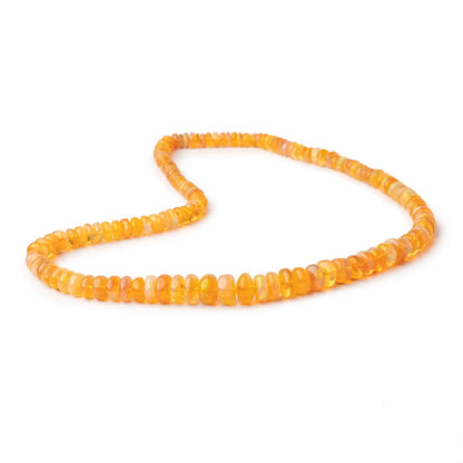 5-8.5mm Ethiopian Opal Plain Rondelle Beads 16 inch 136 pieces AAA Grade
