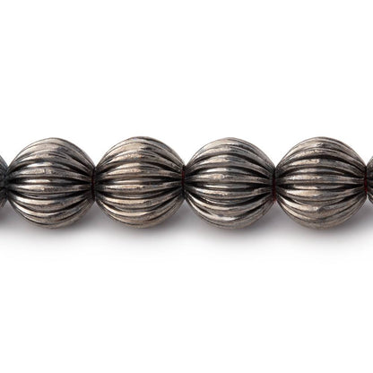 9mm Corrugated Round Beads