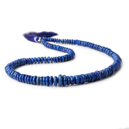 4.5-10mm Lapis Lazuli Faceted Heshi Beads 16 inch 152 pieces