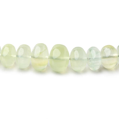 6.5-12mm Prehnite Plain Rondelle Beads 16 inch 82 pieces
