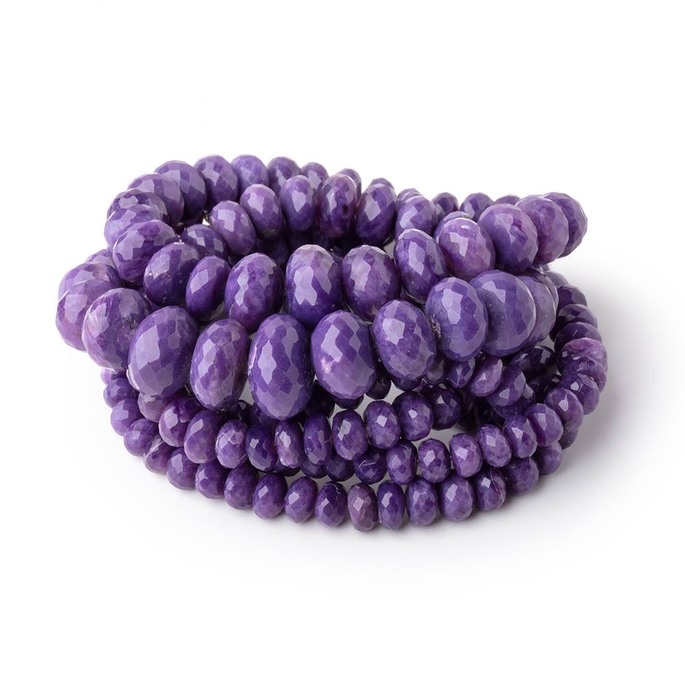 4.5-12mm Charoite Faceted Rondelle Beads 18 inch 96 pieces AAA