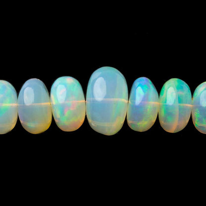 4.5-13mm Cream Ethiopian Opal Plain Rondelle beads 22 inch 134 pieces AAA