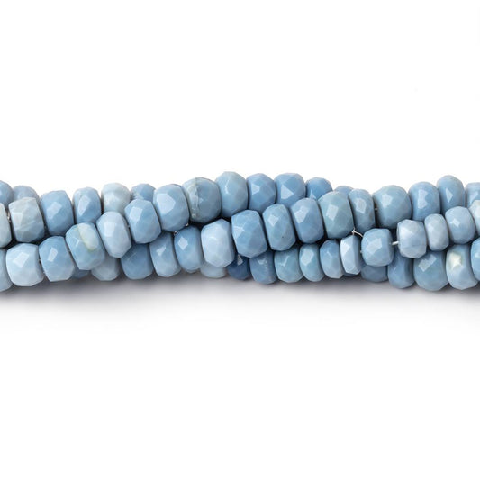 4.5-5.5mm Owyhee Blue Opal Faceted Rondelle Beads 16 inch 124 pieces