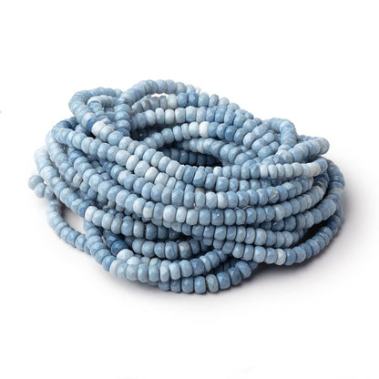 4.5-5.5mm Owyhee Blue Opal Faceted Rondelle Beads 16 inch 124 pieces