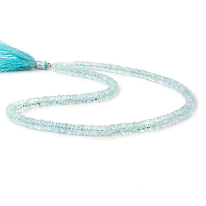 5.5-6mm Aquamarine Heishi Beads 15 inch 225 beads AAA