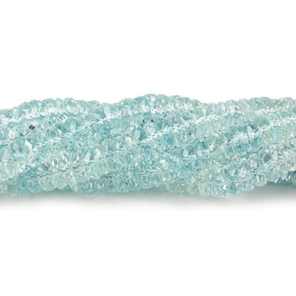 5.5-6mm Aquamarine Heishi Beads 15 inch 225 beads AAA
