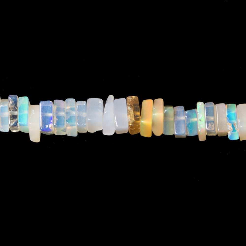 4.5-5mm Ethiopian Opal plain square heshi beads 16 inch 230 pieces A
