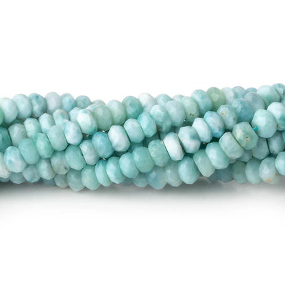 4.5-5mm Larimar Faceted rondelle beads 13 inch 110 pieces A