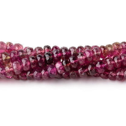 4.5-5mm Multi Color Tourmaline Faceted Rondelle Beads 19 inch 160 pieces AAA