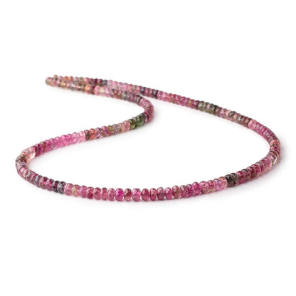 4.5-5mm Multi Color Tourmaline Faceted Rondelle Beads 19 inch 160 pieces AAA