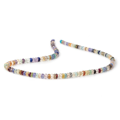4.5-5mm Multi Gemstone Faceted Rondelle Beads 16 inch 142 pieces