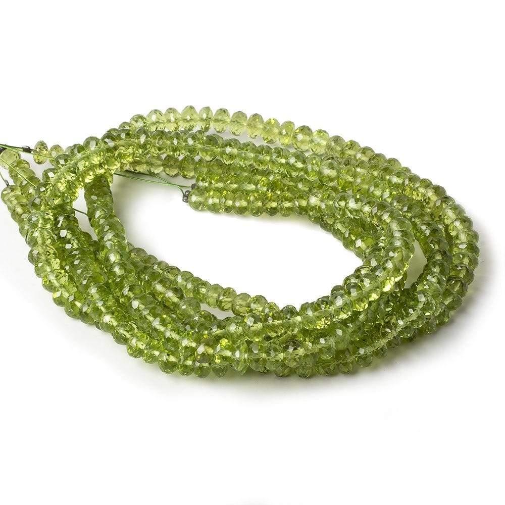 5-5.5mm Peridot Faceted Rondelle Beads 16 inch 116 pieces