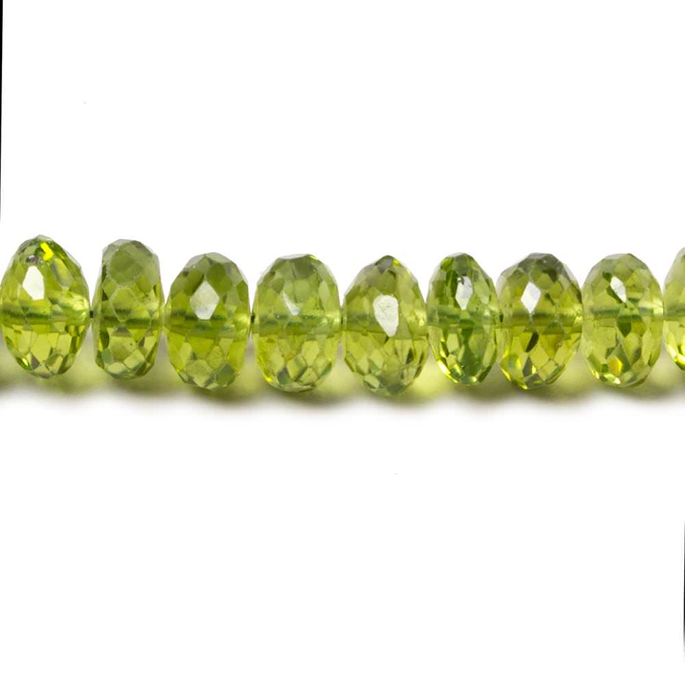 5-5.5mm Peridot Faceted Rondelle Beads 16 inch 116 pieces