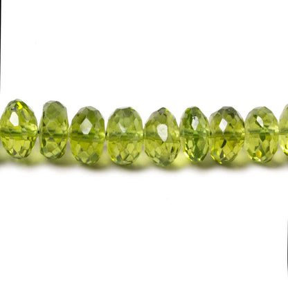5-5.5mm Peridot Faceted Rondelle Beads 16 inch 116 pieces