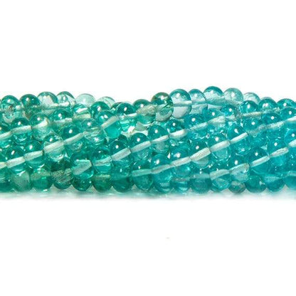 4.5-5mm Poolwater Blue Apatite plain rondelle beads 13 inch 103 pieces