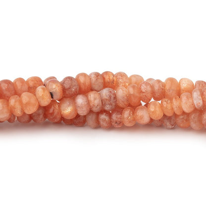 4.5-5mm Sunstone Plain Rondelle Beads 14 inch 112 pieces