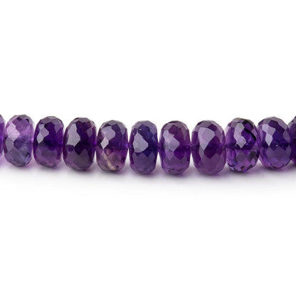 4.5-6.5mm African Amethyst Faceted Rondelle Beads 16 inch 107 pieces