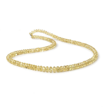 4.5-6.5mm Grossular Garnet Plain Rondelle Beads 16 inch 136 pieces AA