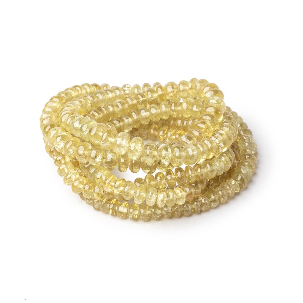 4.5-6.5mm Grossular Garnet Plain Rondelle Beads 16 inch 136 pieces AA