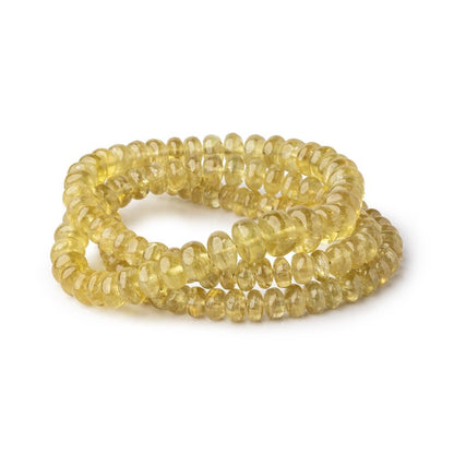 4.5-6.5mm Grossular Garnet Plain Rondelle Beads 16.5 inch 129 pieces AA