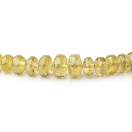 4.5-6.5mm Grossular Garnet Plain Rondelle Beads 16.5 inch 129 pieces AA